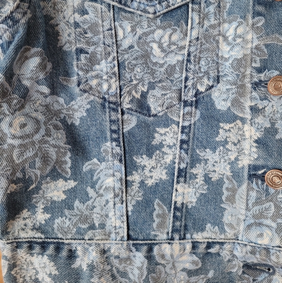 NWT LoveShackFancy X GAP Floral Denim Jacket - Picture 8 of 12